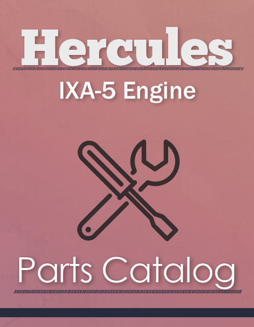 Hercules IXA-5 Engine - Parts Catalog Cover