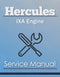 Hercules IXA Engine - Service Manual Cover