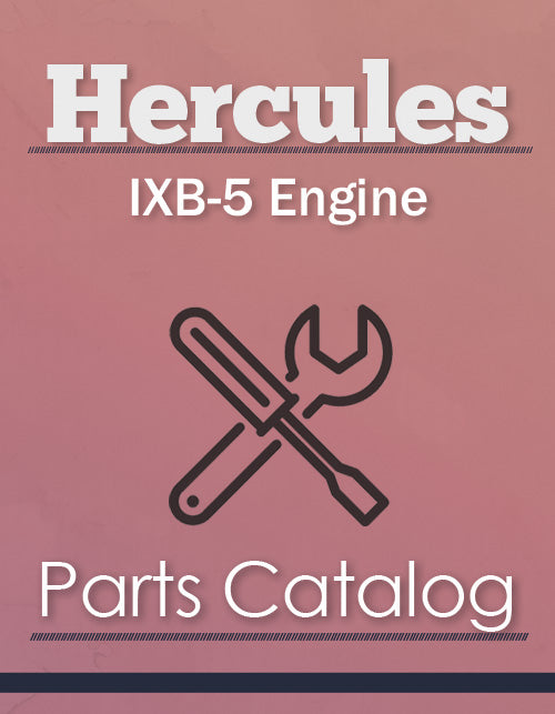Hercules IXB-5 Engine - Parts Catalog Cover