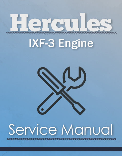 Hercules IXF-3 Engine - Service Manual Cover