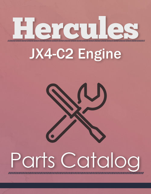 Hercules JX4-C2 Engine - Parts Catalog Cover