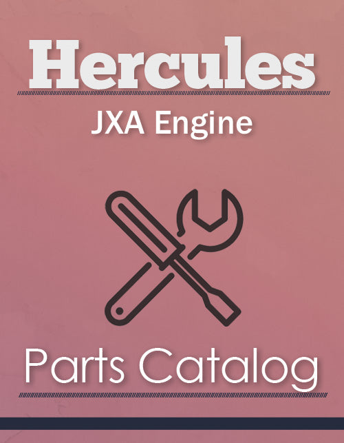 Hercules JXA Engine - Parts Catalog Cover