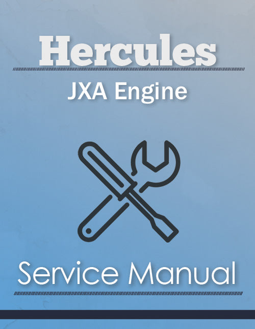 Hercules JXA Engine - Service Manual Cover