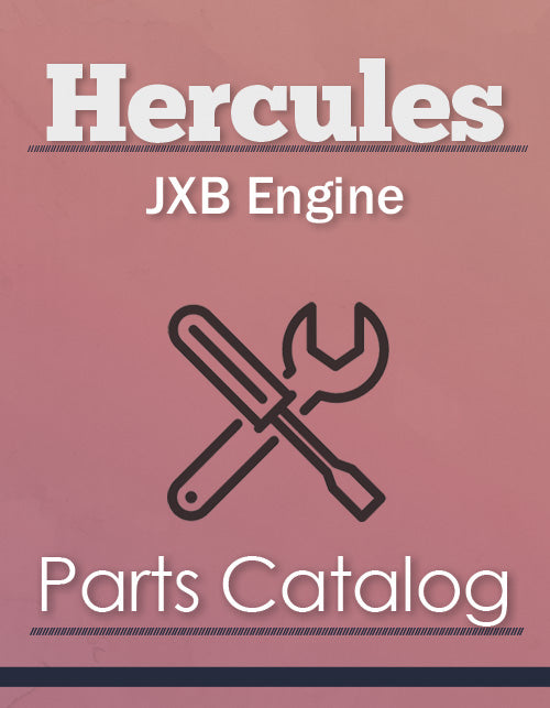 Hercules JXB Engine - Parts Catalog Cover