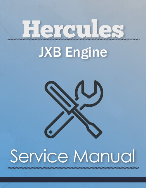 Hercules JXB Engine - Service Manual Cover