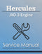 Hercules JXD-3 Engine - Service Manual Cover