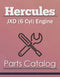 Hercules JXD (6 Cyl) Engine - Parts Catalog Cover