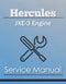 Hercules JXE-3 Engine - Service Manual Cover