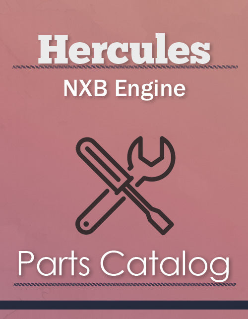 Hercules NXB Engine - Parts Catalog Cover