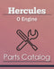 Hercules O Engine - Parts Catalog Cover