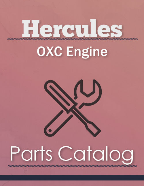 Hercules OXC Engine - Parts Catalog Cover