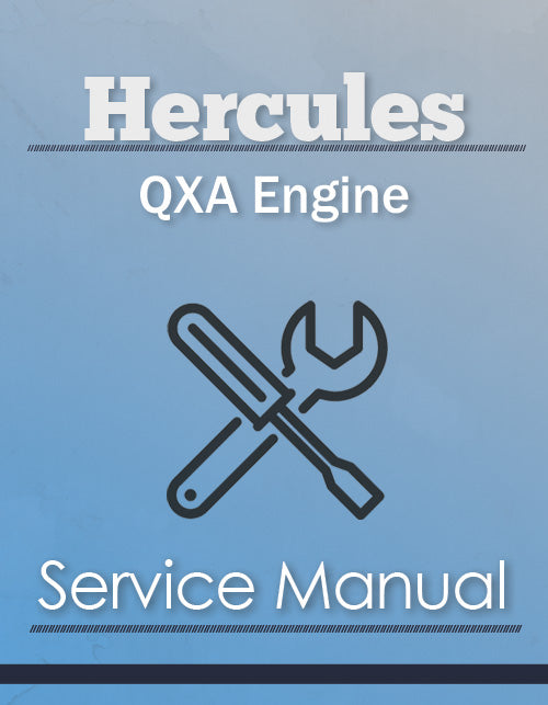 Hercules QXA Engine - Service Manual Cover