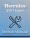 Hercules QXD-3 Engine - Service Manual Cover