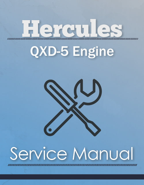 Hercules QXD-5 Engine - Service Manual Cover