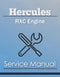 Hercules RXC Engine - Service Manual Cover