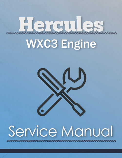 Hercules WXC3 Engine - Service Manual Cover