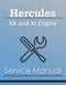 Hercules XK and XI Engine - Service Manual Cover