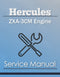 Hercules ZXA-3CM Engine - Service Manual Cover