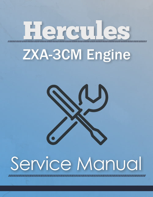 Hercules ZXA-3CM Engine - Service Manual Cover