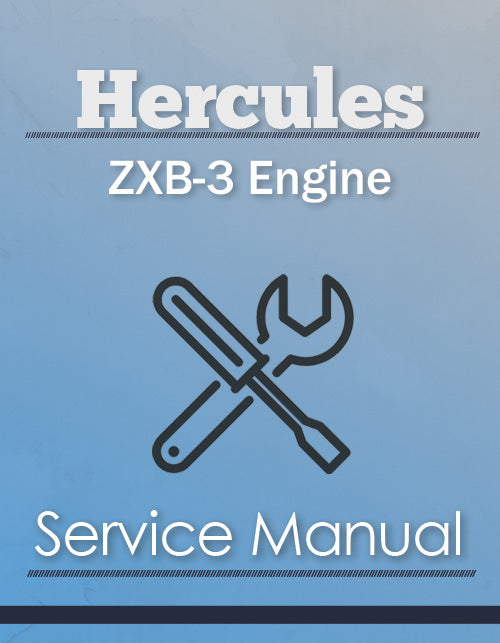 Hercules ZXB-3 Engine - Service Manual Cover