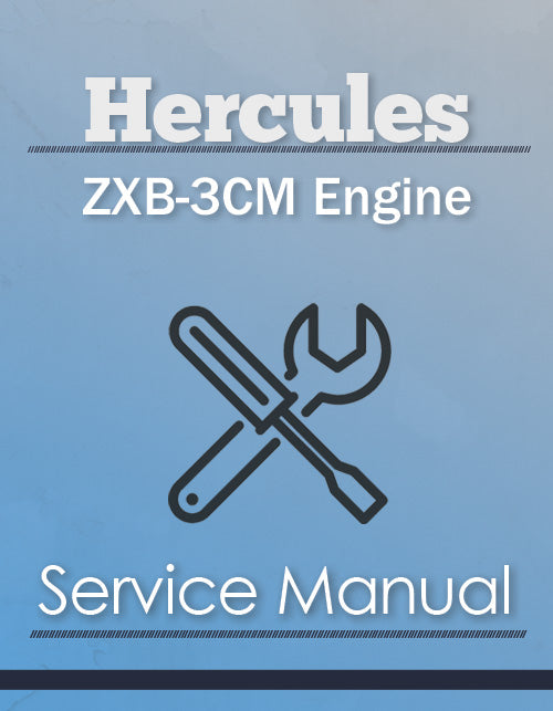 Hercules ZXB-3CM Engine - Service Manual Cover