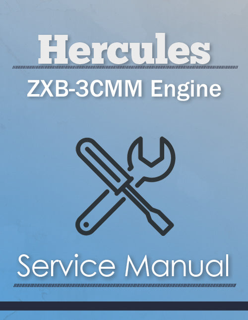 Hercules ZXB-3CMM Engine - Service Manual Cover