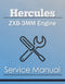 Hercules ZXB-3MM Engine - Service Manual Cover