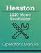 Hesston 1110 Mower Conditioner Manual Cover