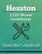 Hesston 1120 Mower Conditioner Manual Cover