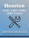 Hesston 1180, 1380, 1580, 1880 (Fiat) Tractor - Service Manual Cover