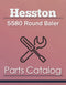 Hesston 5580 Round Baler - Parts Catalog Cover