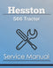 Hesston 566 Tractor - Service Manual Cover