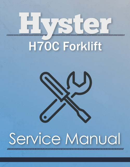 Hyster H70C Forklift - Service Manual Cover