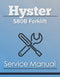 Hyster S80B Forklift - Service Manual Cover