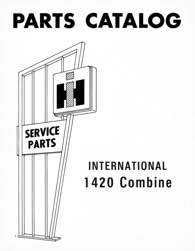International 1420 Combine - Parts Catalog