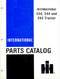 International 234, 244 and 254 Tractor - Parts Catalog