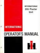 International 295 Planter Unit Manual