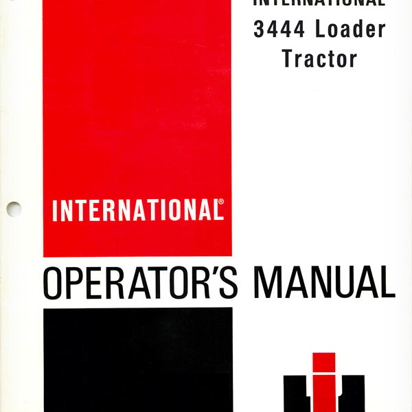 International Harvester 3444 Loader Tractor Manual | Farm