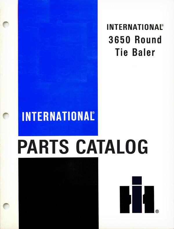 International 3650 Round Tie Baler - Parts Catalog