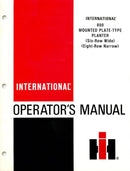 International 800 Mounted Plate-Type Planter Manual