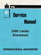 International Harvester 2000 Loader Attachment - Service Manual Cover