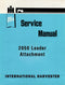 International Harvester 2050 Loader Attachment - Service Manual Cover