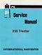 International Harvester 235 Tractor - Service Manual Cover