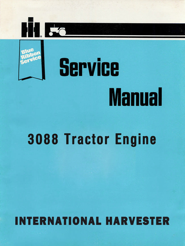 International Harvester 3088 Tractor Engine - Service Manual Cover