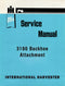 International Harvester 3100 Backhoe Attachment - Service Manual Cover