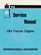 International Harvester 384 Tractor Engine - Service Manual Cover