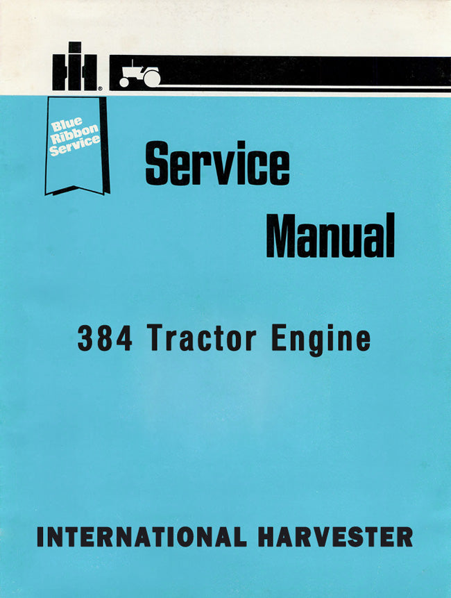 International Harvester 384 Tractor Engine - Service Manual Cover