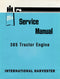 International Harvester 385 Tractor Engine - Service Manual Cover