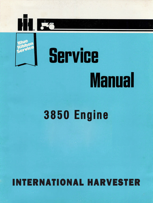 International Harvester 3850 Engine - Service Manual Cover
