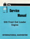 International Harvester 530 Front End Loader Engine - Service Manual Cover